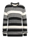 Messagerie Man Sweater Black Size 38 Acrylic, Alpaca Wool, Wool, Merino Wool In Black