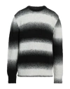 Messagerie Man Sweater Black Size 40 Acrylic, Polyamide, Wool, Alpaca Wool In Black