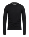 Messagerie Man Sweater Black Size 48 Merino Wool, Acrylic