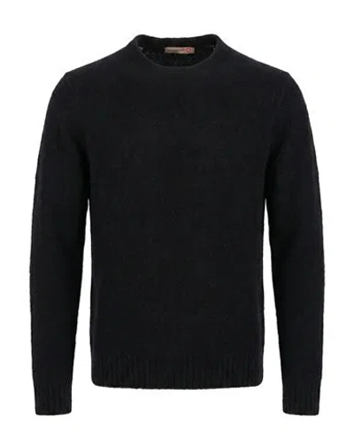 Messagerie Man Sweater Black Size M Virgin Wool, Cotton, Polyamide