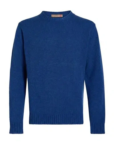 Messagerie Man Sweater Blue Size S Wool