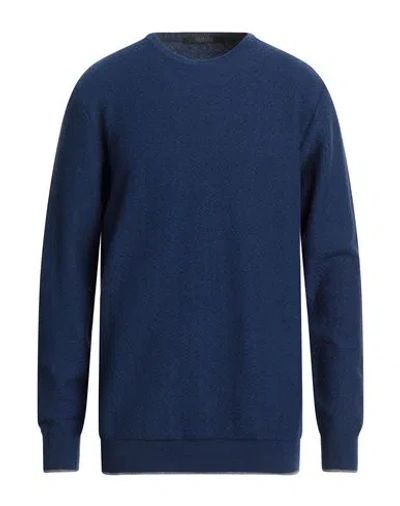 Messagerie Man Sweater Blue Size Xl Merino Wool, Viscose, Polyamide, Cashmere