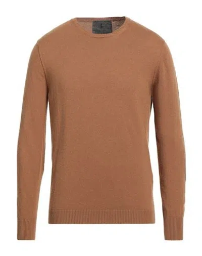 Messagerie Man Sweater Camel Size 38 Virgin Wool, Viscose, Polyamide, Cashmere In Beige