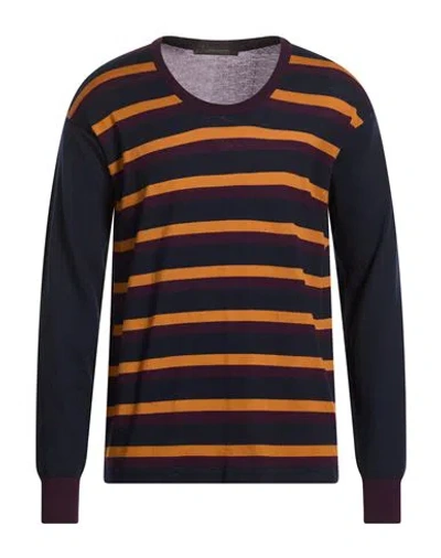 Messagerie Man Sweater Dark Purple Size S Virgin Wool