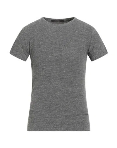 Messagerie Man Sweater Grey Size M Linen, Viscose, Lycra
