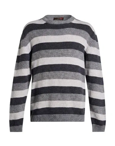 Messagerie Man Sweater Grey Size Xxl Wool In Multi