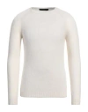 Messagerie Man Sweater Ivory Size 42 Alpaca Wool, Polyamide, Elastane In White