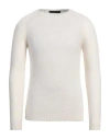 MESSAGERIE MESSAGERIE MAN SWEATER IVORY SIZE 42 ALPACA WOOL, POLYAMIDE, ELASTANE