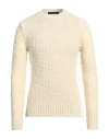 Messagerie Man Sweater Ivory Size 44 Wool In White