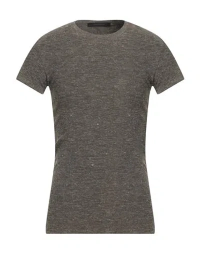 MESSAGERIE MESSAGERIE MAN SWEATER KHAKI SIZE M LINEN, VISCOSE, LYCRA