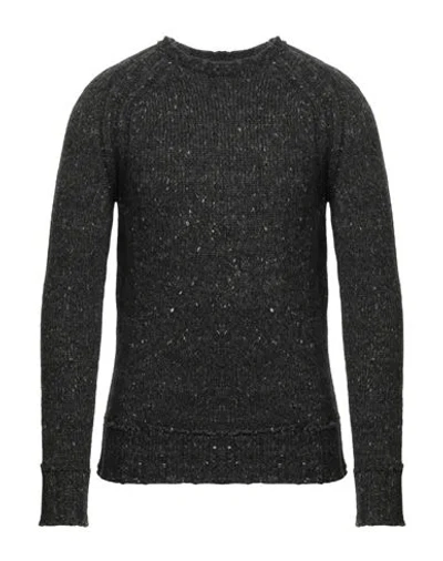 Messagerie Man Sweater Lead Size 42 Polyamide, Alpaca Wool, Cotton, Wool, Polyester In Grey