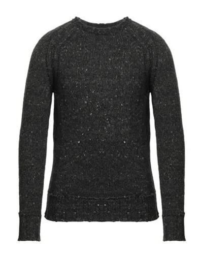 Messagerie Man Sweater Lead Size 44 Polyamide, Alpaca Wool, Cotton, Wool, Polyester In Gray