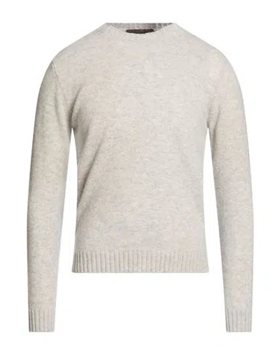 Messagerie Man Sweater Light Grey Size S Wool In Gray