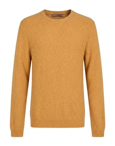 Messagerie Man Sweater Marigold Size L Acrylic, Alpaca Wool, Polyamide, Wool In Yellow