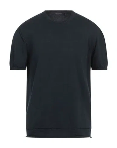 Messagerie Man Sweater Midnight Blue Size 42 Cotton