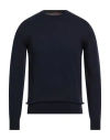 Messagerie Man Sweater Midnight Blue Size L Polyamide, Viscose, Wool, Cashmere In Blue