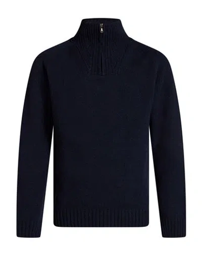 Messagerie Man Sweater Midnight Blue Size S Wool In Black