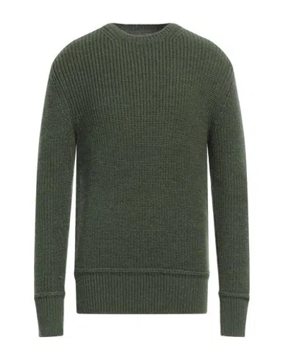 Messagerie Man Sweater Military Green Size 44 Acrylic, Alpaca Wool, Wool, Merino Wool