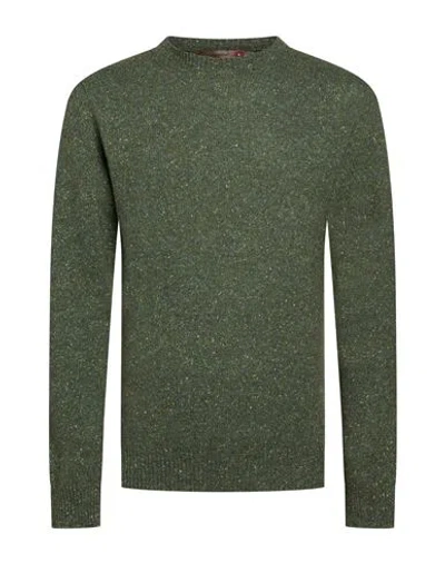 Messagerie Man Sweater Military Green Size M Wool, Recycled Polyamide, Silk