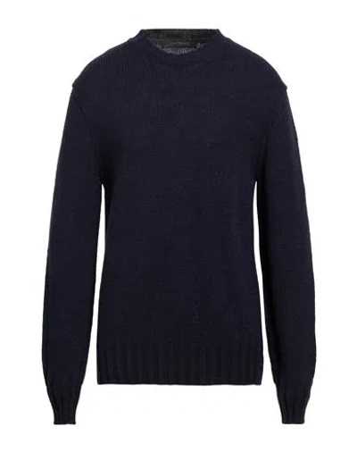 Messagerie Man Sweater Navy Size 40 Baby Alpaca Wool, Polyamide, Wool