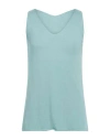 Messagerie Man Sweater Turquoise Size L/xl Viscose, Linen, Cotton