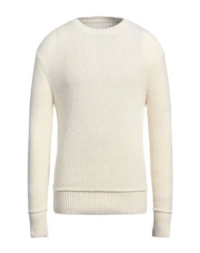 Messagerie Man Sweater White Size 36 Acrylic, Alpaca Wool, Wool, Merino Wool