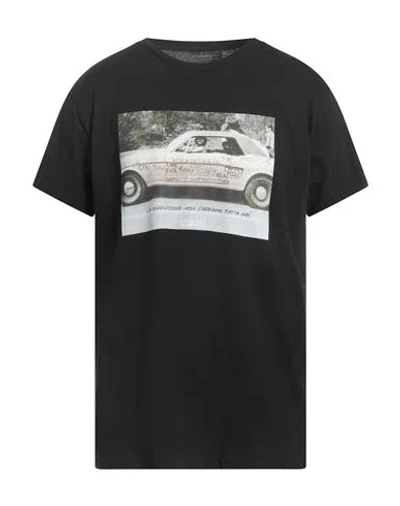 Messagerie Man T-shirt Black Size L Organic Cotton