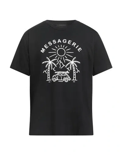 Messagerie Man T-shirt Black Size M Cotton