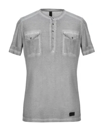Messagerie Man T-shirt Lead Size M Cotton, Modal In Grey