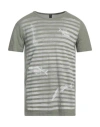 Messagerie Man T-shirt Military Green Size L Cotton In Green