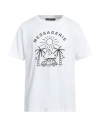 MESSAGERIE MESSAGERIE MAN T-SHIRT WHITE SIZE M COTTON