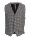 Messagerie Man Tailored Vest Black Size 38 Wool, Polyester, Cotton