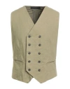 Messagerie Man Tailored Vest Sage Green Size 38 Cotton, Hemp