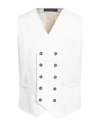 Messagerie Man Tailored Vest White Size 44 Cotton, Hemp