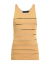 Messagerie Man Tank Top Marigold Size S/m Linen, Viscose, Cotton In Gray