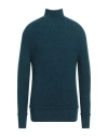 Messagerie Man Turtleneck Deep Teal Size 38 Acrylic, Merino Wool, Wool, Alpaca Wool In Green