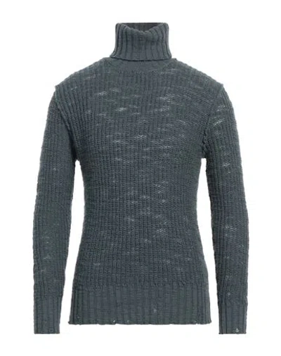 Messagerie Man Turtleneck Deep Teal Size 44 Wool In Green