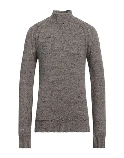 Messagerie Man Turtleneck Grey Size 38 Polyamide, Cotton, Baby Alpaca Wool, Polyester, Wool