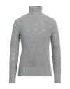 Messagerie Man Turtleneck Grey Size 38 Wool In Grey
