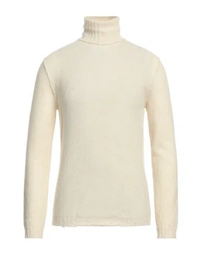 Messagerie Man Turtleneck Ivory Size 44 Alpaca Wool, Polyamide, Merino Wool In White