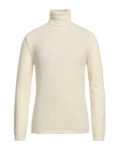 Messagerie Man Turtleneck Ivory Size 44 Alpaca Wool, Polyamide, Merino Wool In Neutral