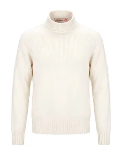 Messagerie Man Turtleneck Ivory Size L Virgin Wool In White