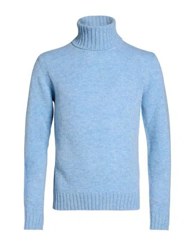 Messagerie Man Turtleneck Light Blue Size S Wool
