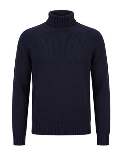 Messagerie Man Turtleneck Midnight Blue Size L Virgin Wool
