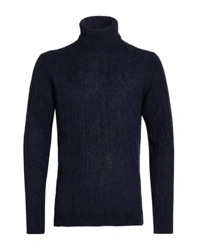 Messagerie Man Turtleneck Midnight Blue Size S Alpaca Wool, Polyamide, Wool In Multi