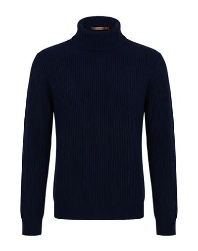 Messagerie Man Turtleneck Midnight Blue Size S Virgin Wool