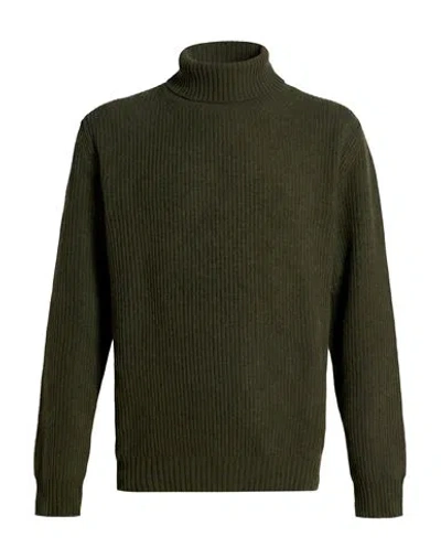 Messagerie Man Turtleneck Military Green Size S Virgin Wool