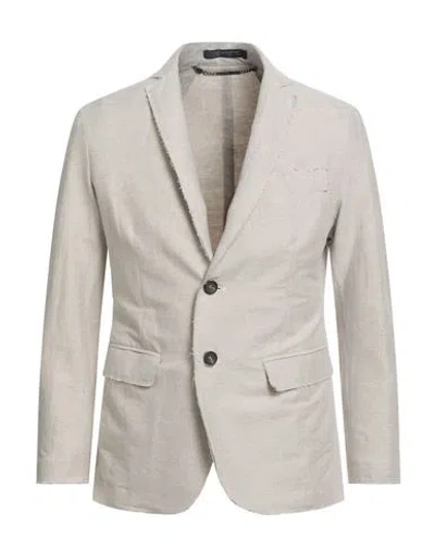 Messagerie Patrizio Piscaglia Man Blazer Beige Size 40 Linen, Cotton, Elastane In Neutral