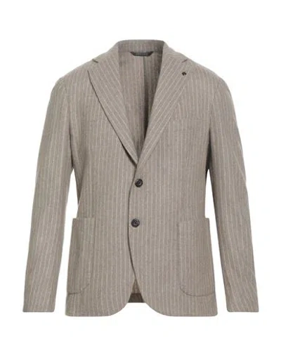 Messagerie Patrizio Piscaglia Man Blazer Beige Size 42 Wool, Polyester