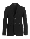 Messagerie Patrizio Piscaglia Man Blazer Black Size 38 Cotton, Polyester, Wool